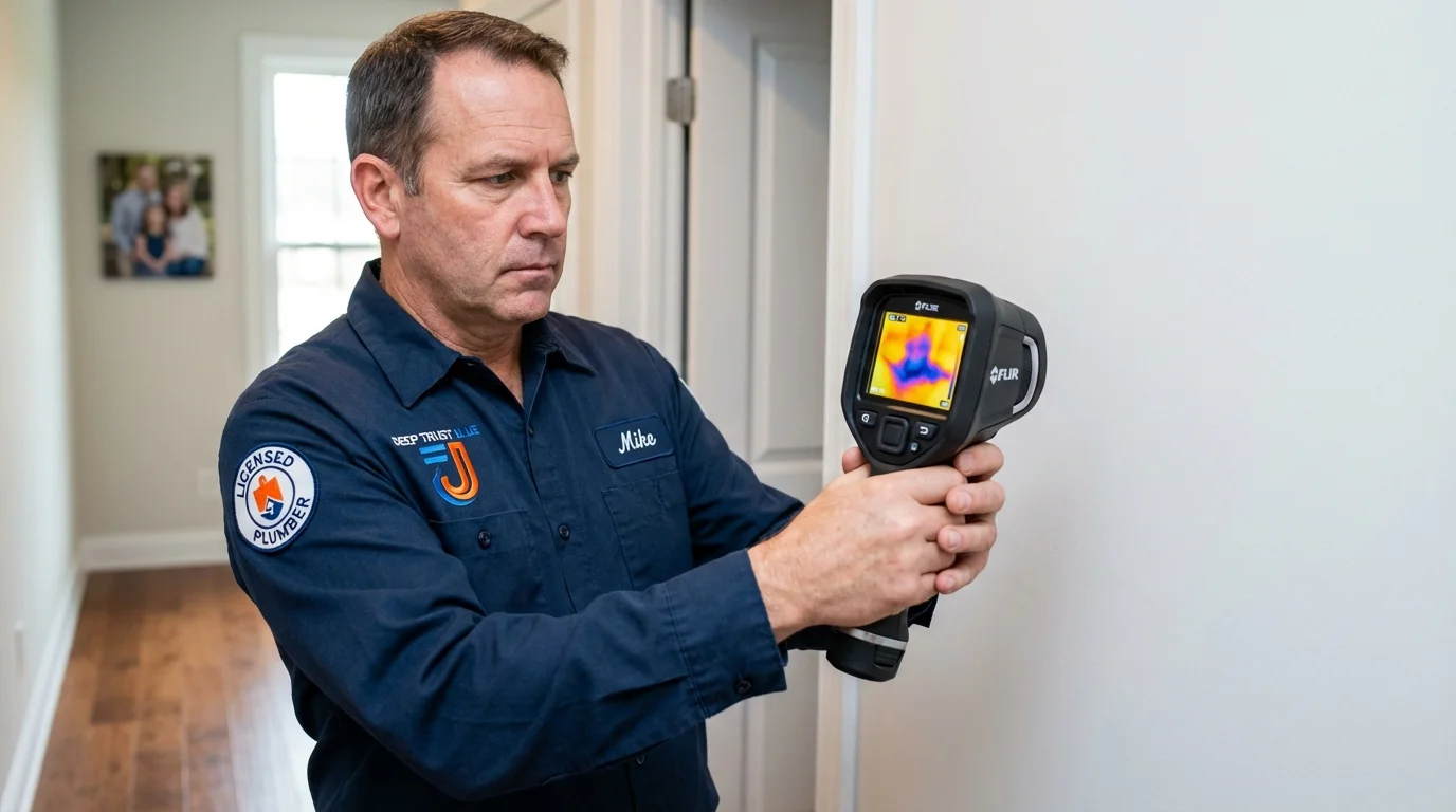 Thermal imaging leak detection by Johns Plumbing LLC in Two Harbors